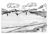 Marina disegno a penna